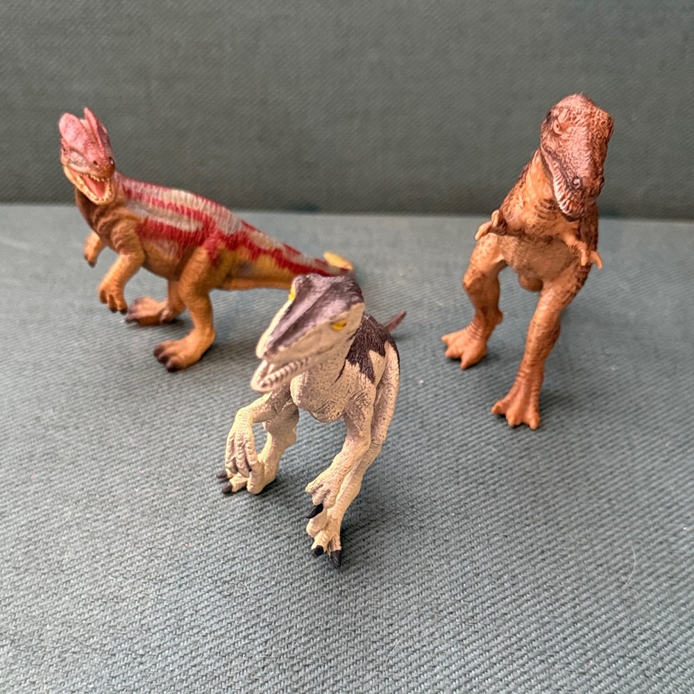 Set of 3 Dinosaur Figures Schleich, Jurassic Park